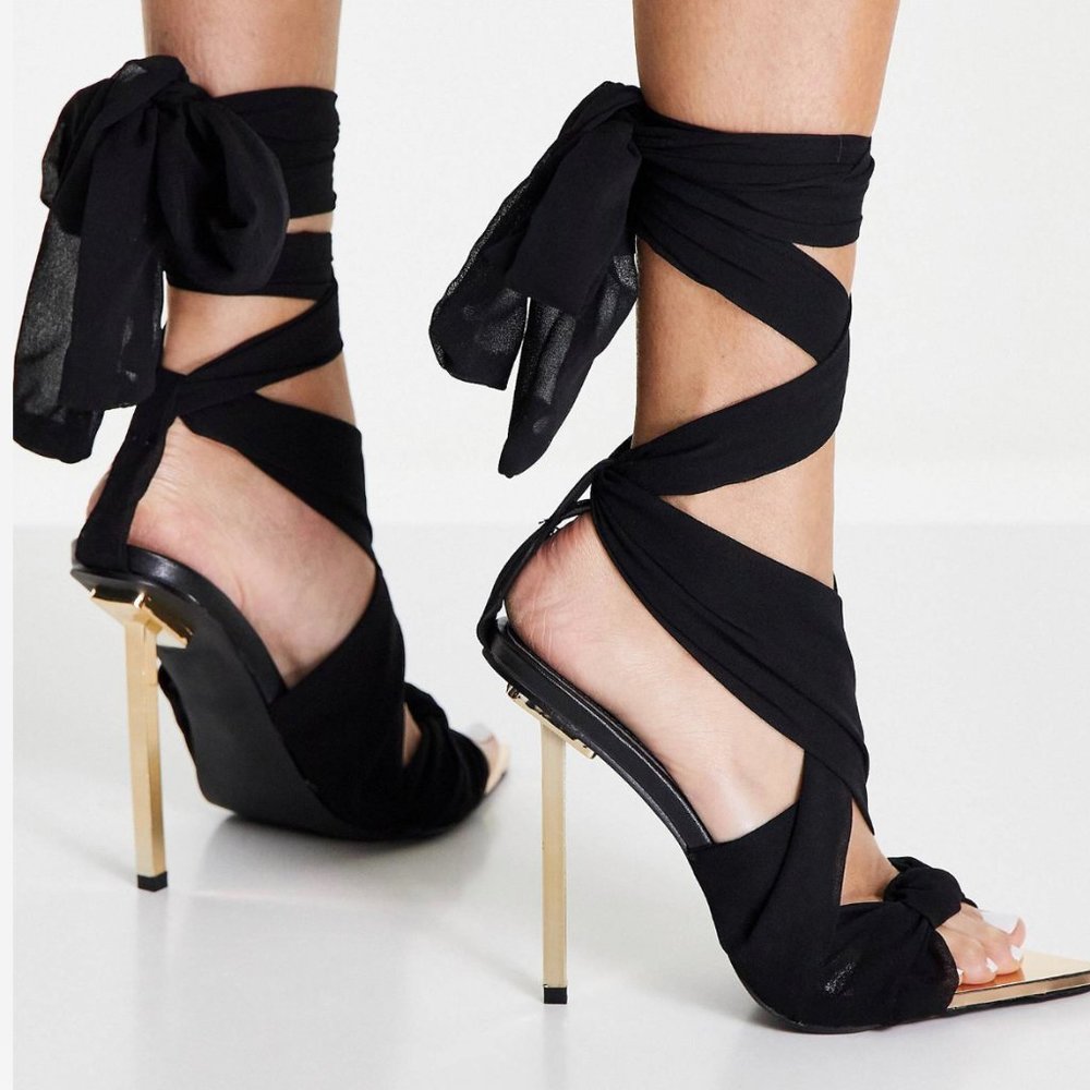 Wrapped Around High Heels